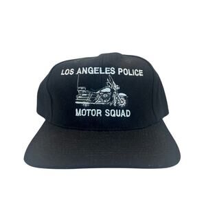 Vintage LAPD Los Angeles Police Snapback Hat Motor Squad Starter Rare